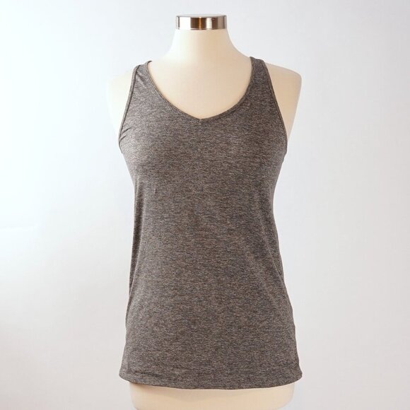 Patagonia Racerback Tank Top Cutout Detail Marled Gray - Medium - Picture 2 of 7